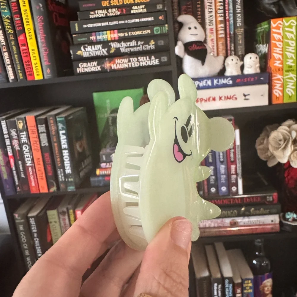 Disney Ghost Mickey Glow in Dark Hair Claw Clip